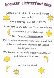 Einladung zum Lichterfest 2025